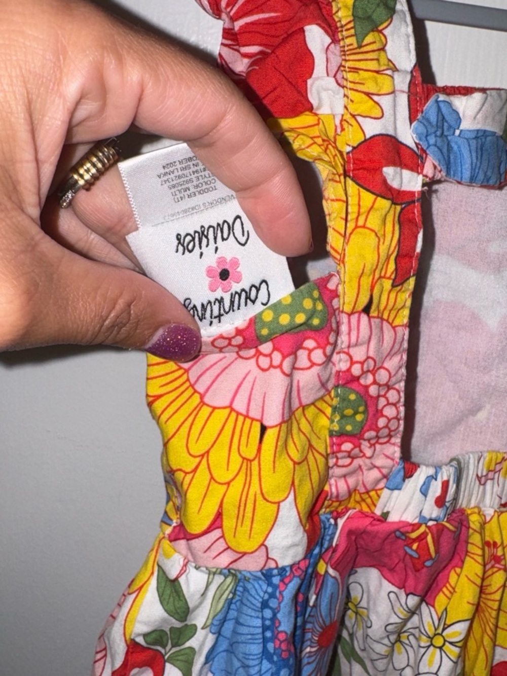 Counting Daisies Floral Ruffle Bow back dress size 4t - Picture 5 of 5